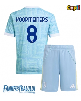 Juventus Teun Koopmeiners #8 Echipament de Fotbal Replică 2025-26 Copii Deplasare (+ Șorturi)